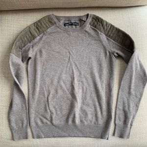 AllSaints Sweater With Leather Detail